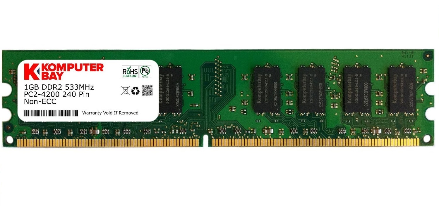 1GB DDR2 533MHz PC2-4200 PC2-4300 DDR2 533 (240 PIN) DIMM Desktop Memory