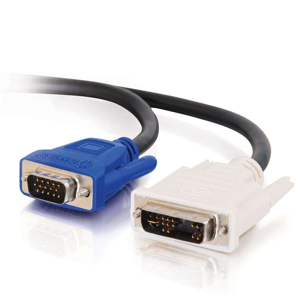 Video Cable C2G/Cables To Go 26958 DVI Male to HD15 VGA Male