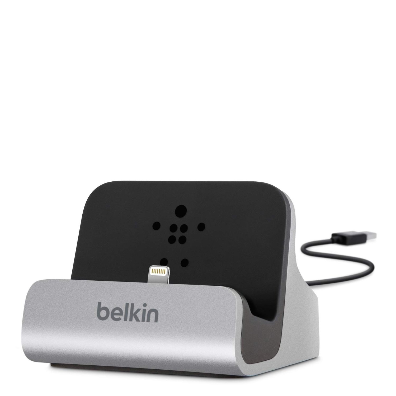 Belkin Charge and Sync Dock with Lightning Cable Connector for iPhone 5 / 5S / 5c and iPod touch 5th Generation (Silver)