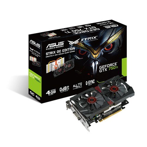 ASUS STRIX-GTX750TI-DC2OC-4GD5 NVIDIA GeForce GTX 750 Ti 4Go