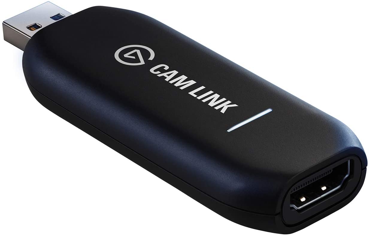 Elgato 10GAM9901 Cam Link 4K — Broadcast Live, Record via DSLR, Camcorder, or Action Cam, 1080p60 or 4K at 30 Fps, Compact HDMI Capture Device, USB 3.0