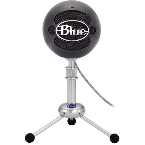 Microphone Blue Snowball USB Condenser with Accessory Pack (Gloss Black).