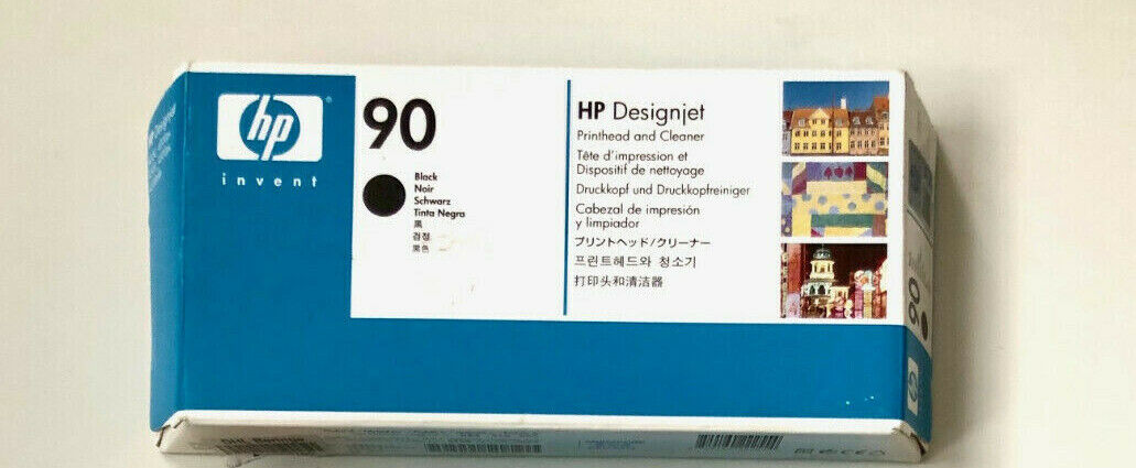 Cabezal de impresión original HP Designjet 4000 4020 4500 Ps / Nr 90 C5054A negro
