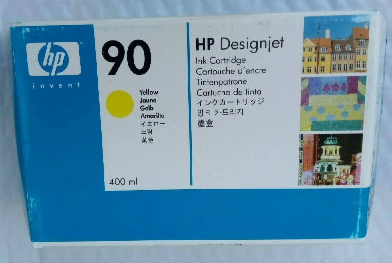 Cartucho de tinta amarilla HP 90 C5065A 400 ml gran capacidad