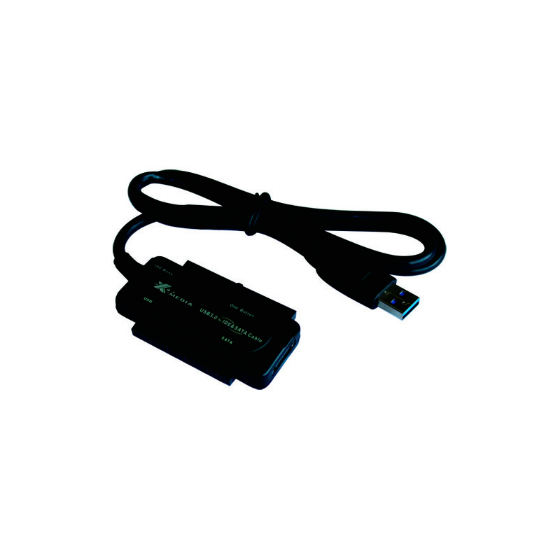 X-MEDIA CB XM-UB3235S Adaptador USB3.0 a IDE/SATA con OTB AC/DC Adapter