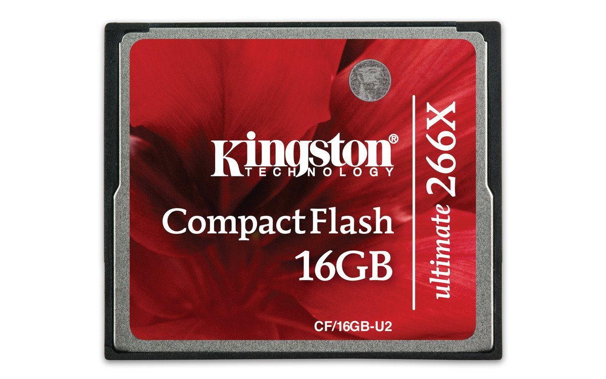 KINGSTON ULTIMATE 16 GB 266x COMPACTFLASH MEMORY CARD CF/16GB-U2