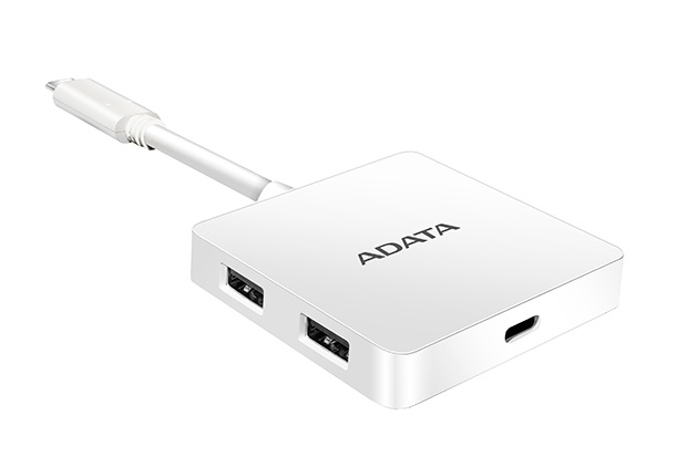 Adata Hub USB 3.0, 4 Puertos, 5000 Mbit/s, Blanco