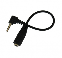 FUSSION ACUSTIC CABLE 3.5MM HEMBRA - 2.5MM MACHO, 15CM NEGRO
