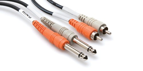 Hosa Cable CPR202 Dual 1.4 pulgadas a RCA Cable - 6.5 Pies