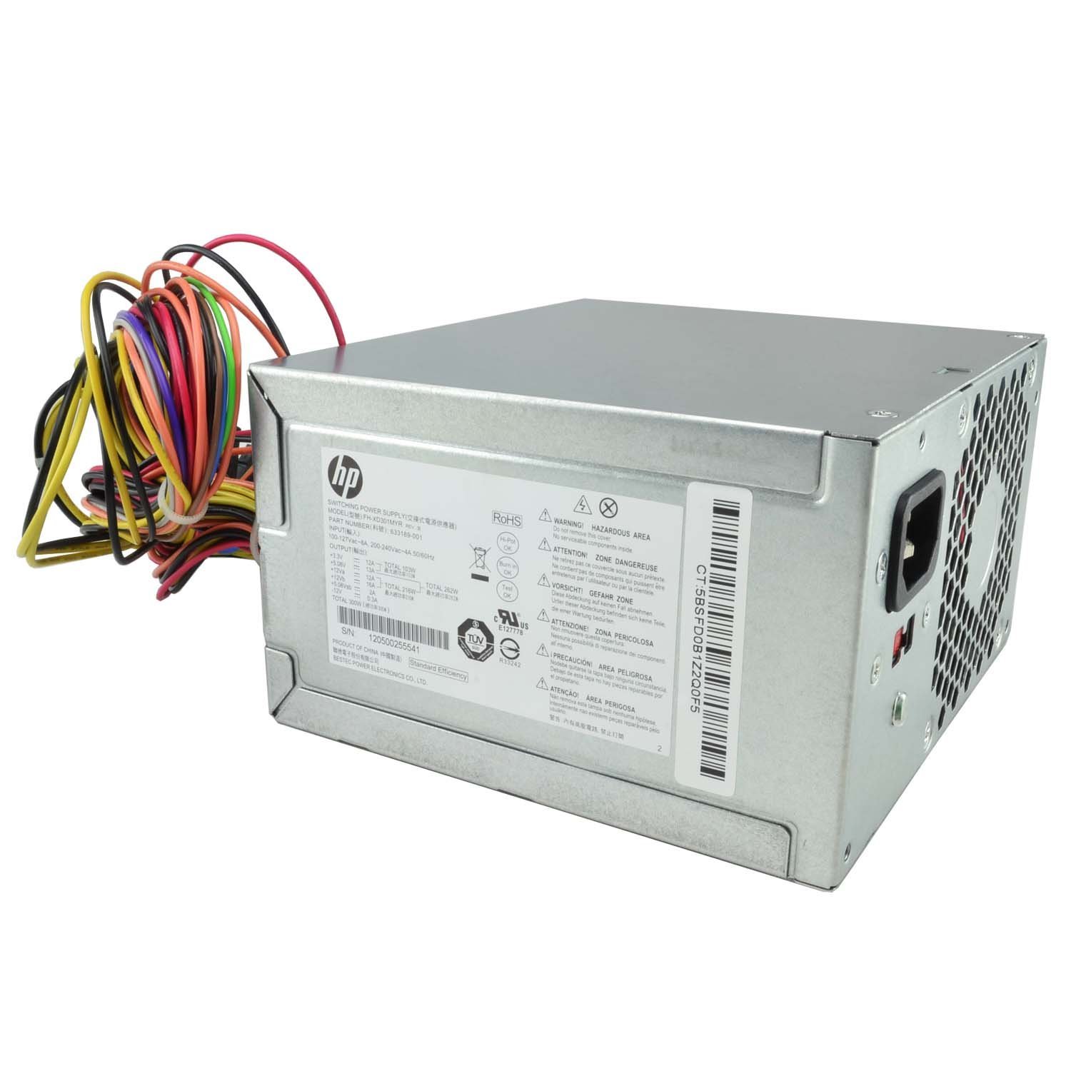 Genuine HP Replacement 300W Power Supply Model: FH-XD301MYR for Lite-On PS-6301-4 P/N:633189-001