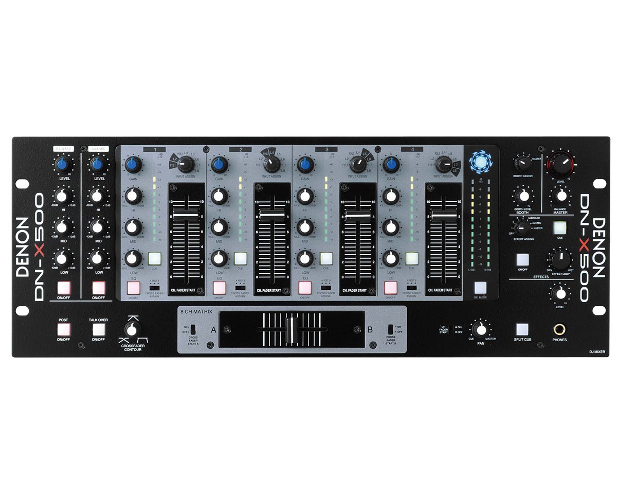 Denon DN-X500 4 Channel 19 DJ Mixer 19 inch DJ Mixer