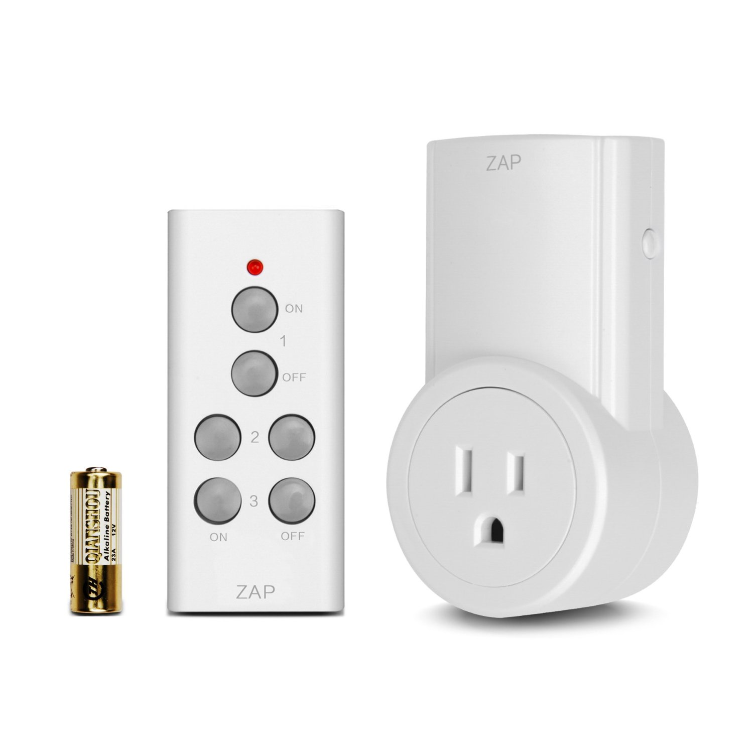 Etekcity Wireless Remote Control Electrical Outlet Switch for Household Appliances, White (Learning Code, 1Rx-1Tx)