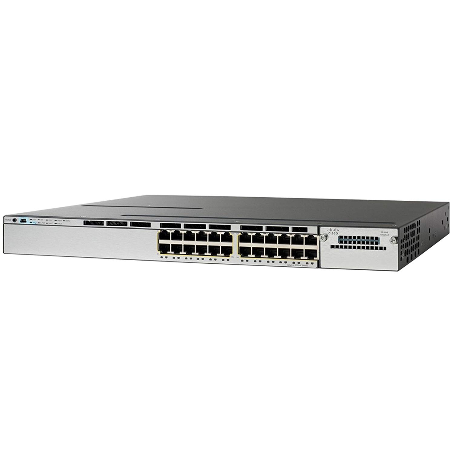 Cisco Catalyst WS-C3750X-24T-S Switches 24*10/100/1000 Ethernet+Uplink slot