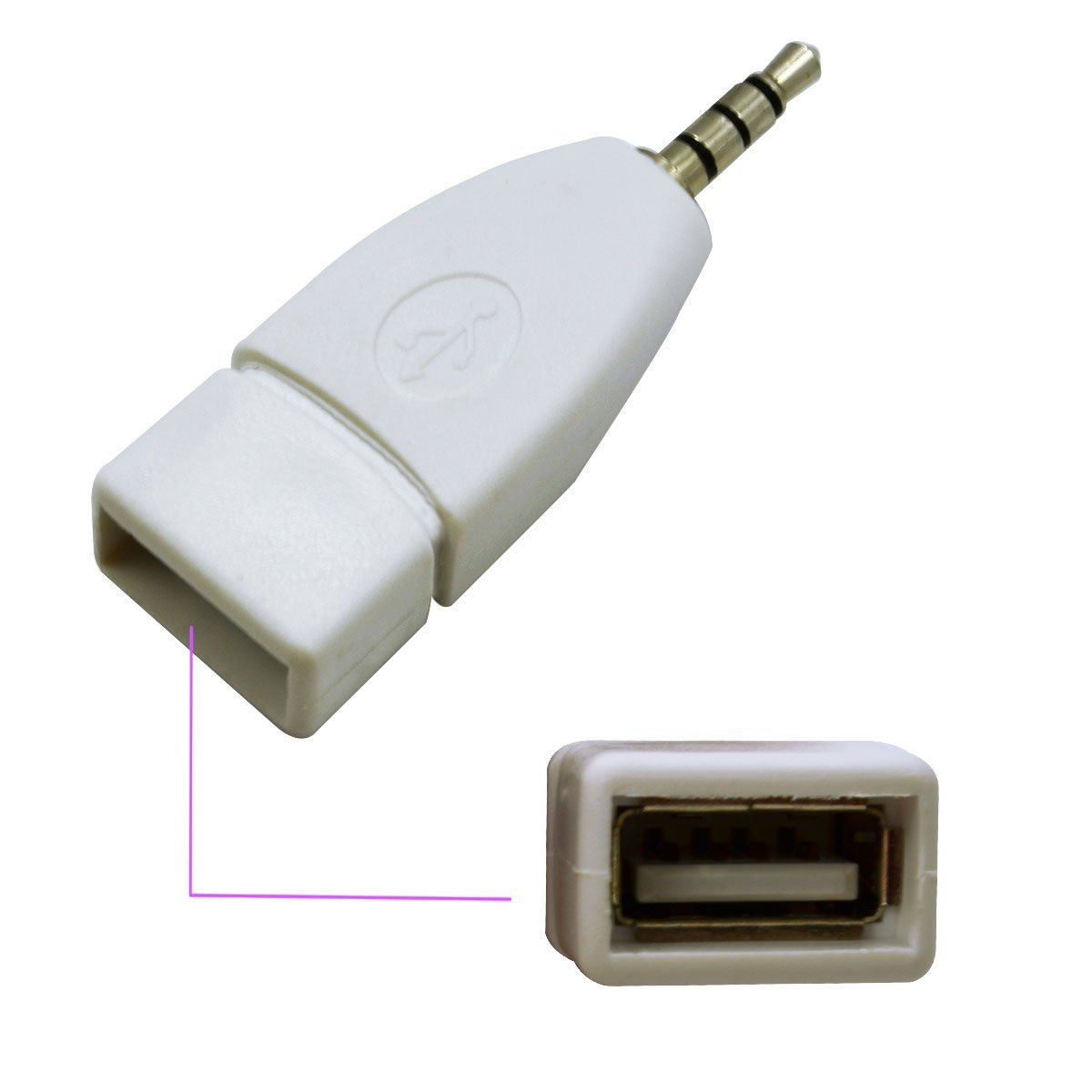 ADAPTADOR USB HEMBRA A JACK 3.5MM MACHO
