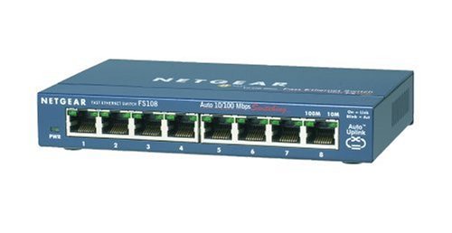 NETGEAR 8 Port 10/100 Business Class Desktop Switch - Lifetime Warranty (FS108)