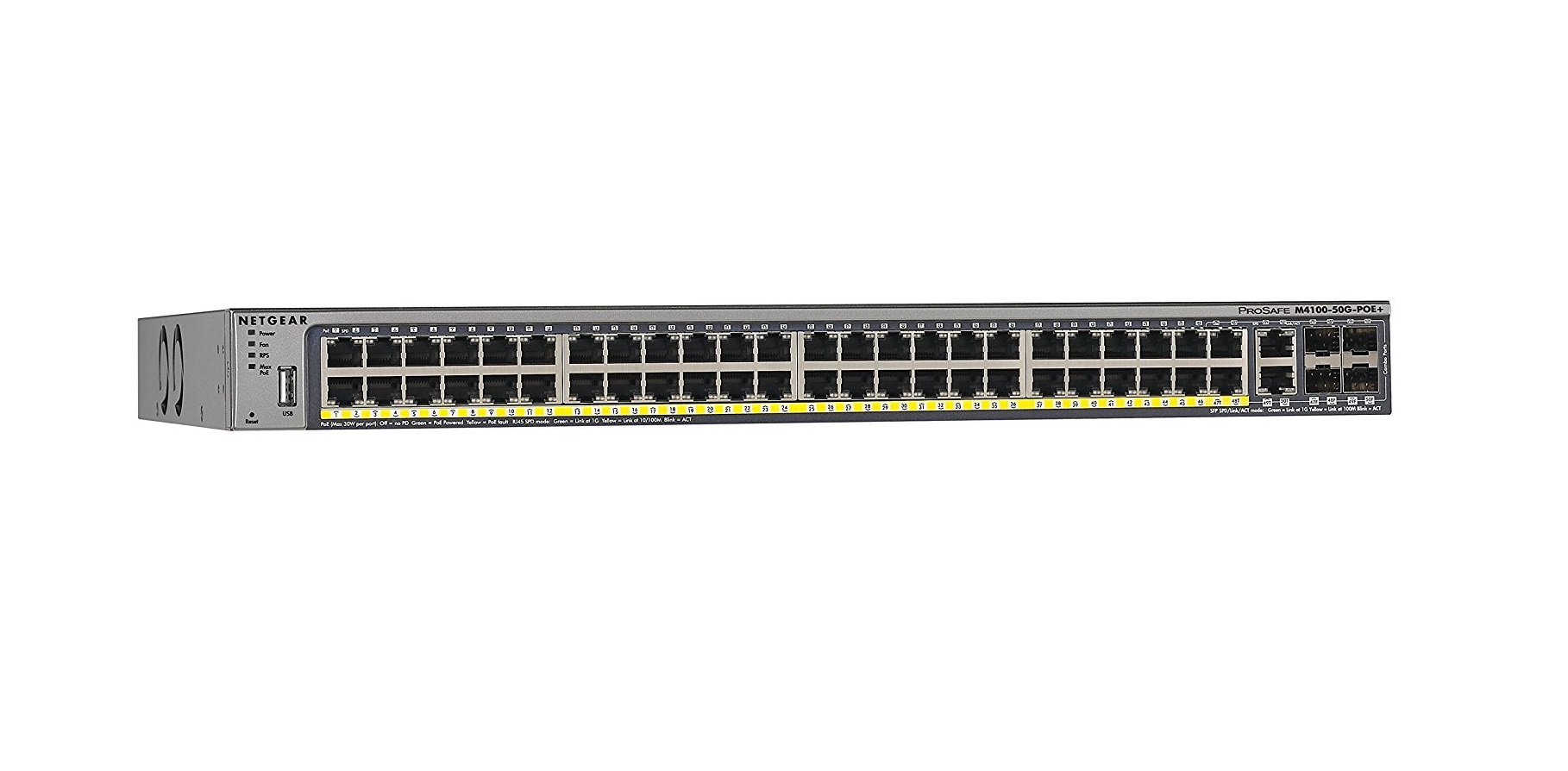 Conmutador gestionado ProSafe M4100-50-POE /NETGEAR (GSM7248P) / GSM7248P-100NES