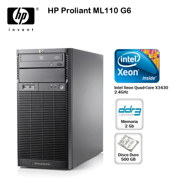 Hp Proliant Ml110 G6 2.4 ghz Quad Core / 4gb / 2tb