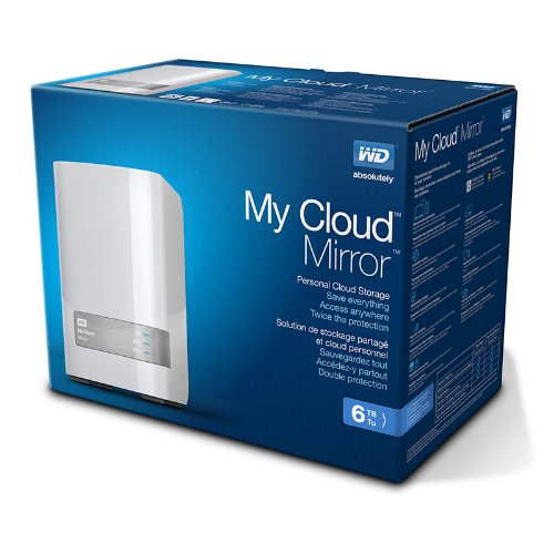 WD 6TB My Cloud Mirror Personal Network Attached Storage - NAS - WDBZVM0060JWT-NESN