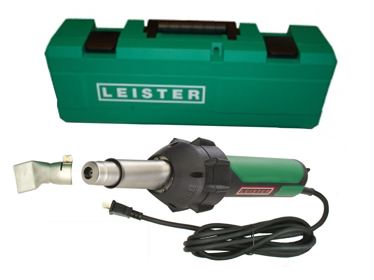 Leister Triac ST 141.288 Hand Held Plastic Welder w/ 40mm Nozzle. 120 v 1600 watts