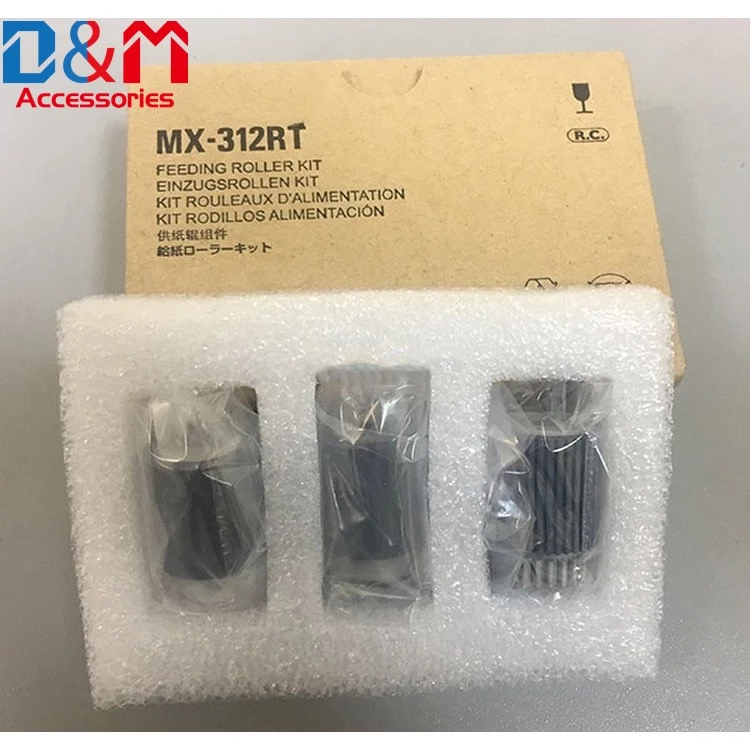 Juego de rodillos de alimentación originales para coche, Kit de servicio de rodillos de MX-312RT, MX312RT, para Sharp MX-M266, MX-M316N LOTE DE 5