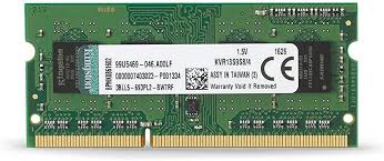 4GB 1333MHZ DDR3 NON-ECC CL9 SODIMM SR X8