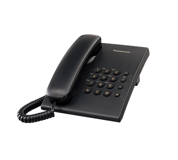 KX-TS500MEB  Teléfono análogo / Unilínea / Flash / Redial / color negro.SIN MEMORIAS.