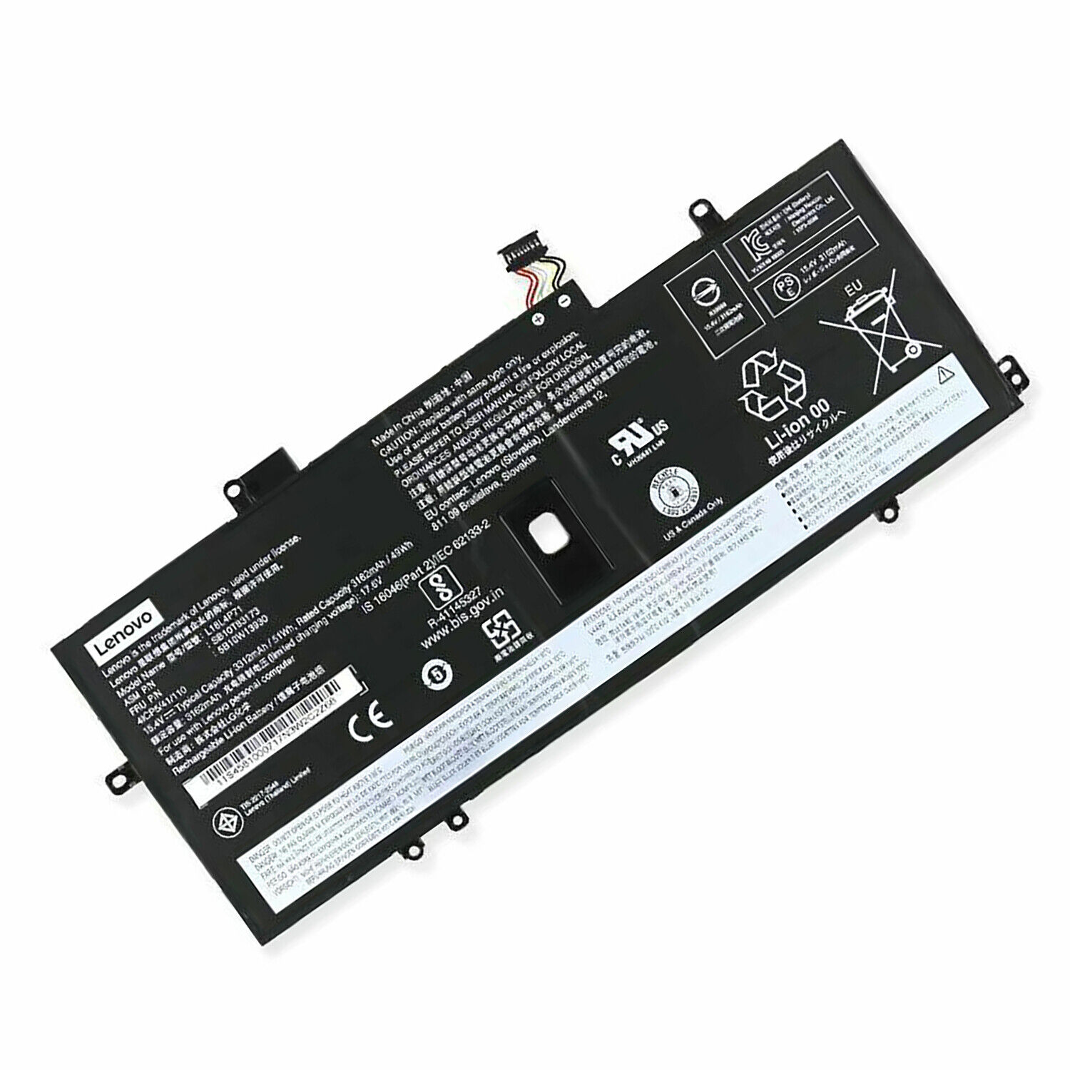 Batería genuina L18C4P71 L18M4P72 L18L4P71 para ThinkPad X1 carbono 2019 7o