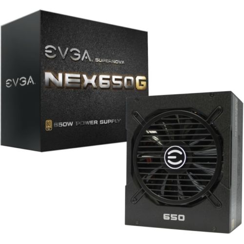 EVGA 120-G1-0650-XR 80 PLUS GOLD 650W Fully Modular NVIDIA SLI Ready and Crossfire Support Continuous Power Supply