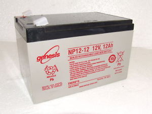 EnerSys NP12-12T 12 V 12 Ah GENESISTM NP Battery w/ F2 Terminals
