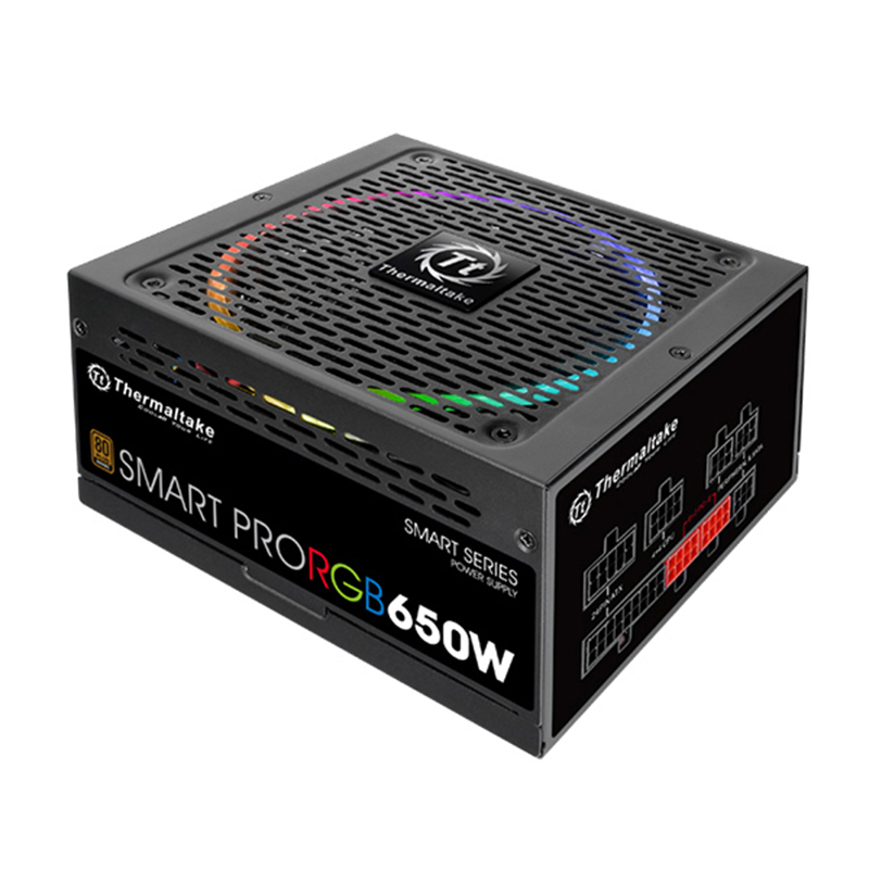 THE PW PS-SPR-0650FPCBUS-R Smart Pro RGB 650W Bronze ATX 12V 650W Connector PCI-E 6+2pin x 4 Meet 80 PLUS Bronze RGB