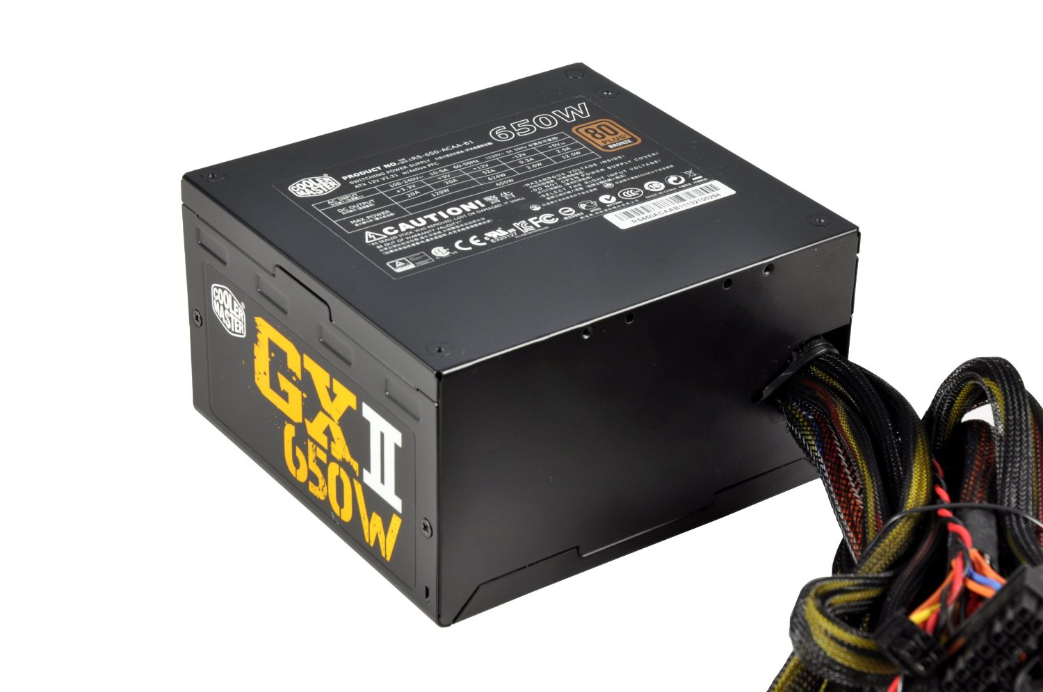 Cooler Master GX II - 650W 80 PLUS Bronze Power Supply with Non-Stop USB Charging