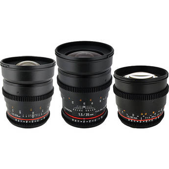 Rokinon T1.5 kit de lentes para camara Nikon