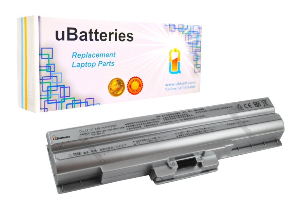 Laptop Battery Sony VAIO VGN-NW130TH - 6 Cell, 4400mAh (Silver)