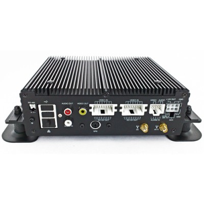 DVR Móvil 4 Canales 3G/GPS Tipo Caja Negra Disco Extraíble HDD Caddy 2-5 audio y bracket anti-vibración