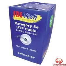 Sbe tech Cable UTP cat. 5e gris caja 305 mts