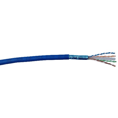 Bobina de cable UTP Categor’a 6A  Quiero ser contactado de 1000 pies (305 metros). Azul