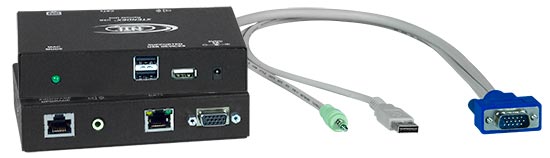 Hi-Res VGA USB KVM Extender via CAT5