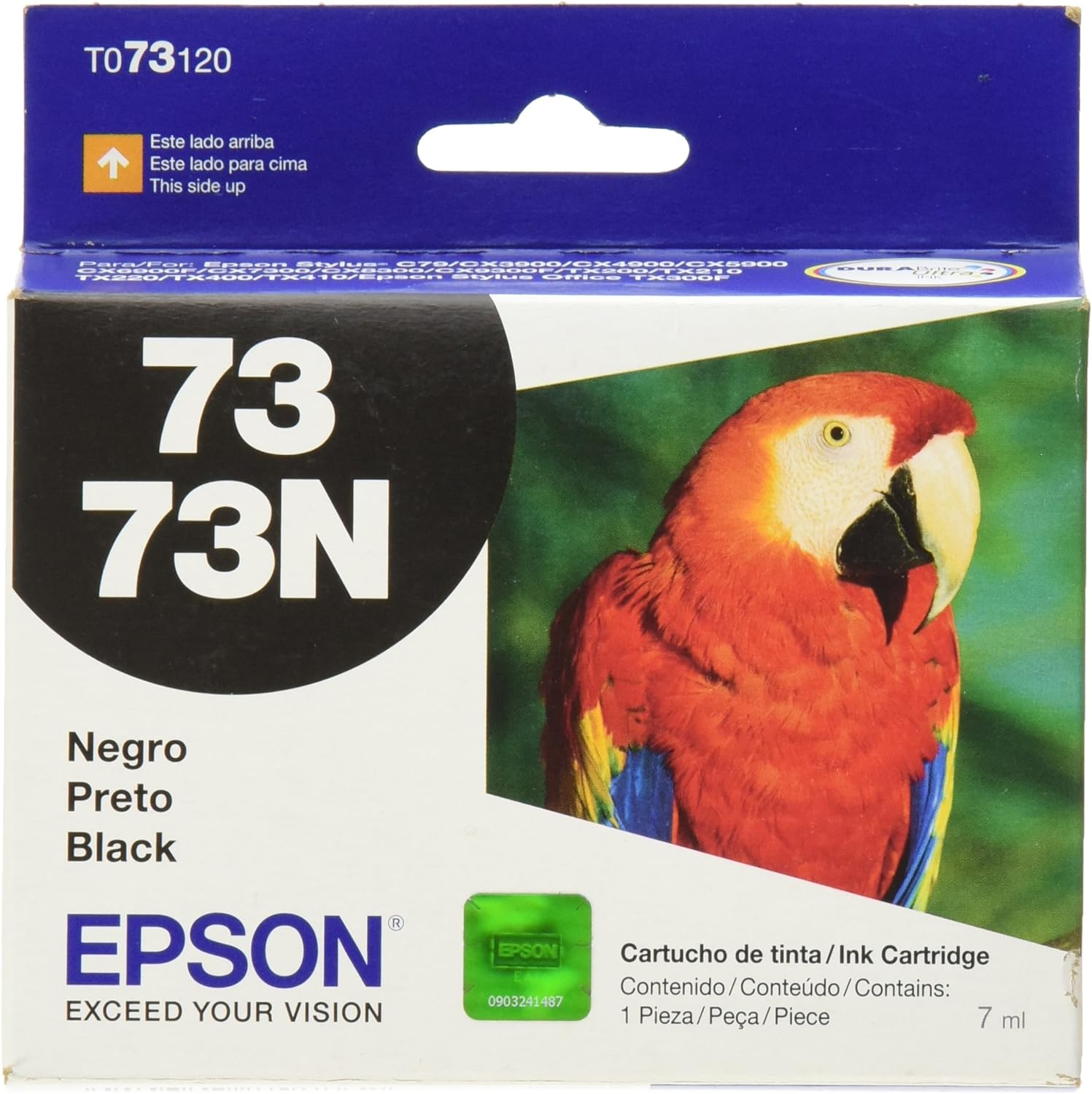 Epson T073120-AL Cartucho de Tinta No. 73 para Stylus 3900/4900/5900, Color Negro