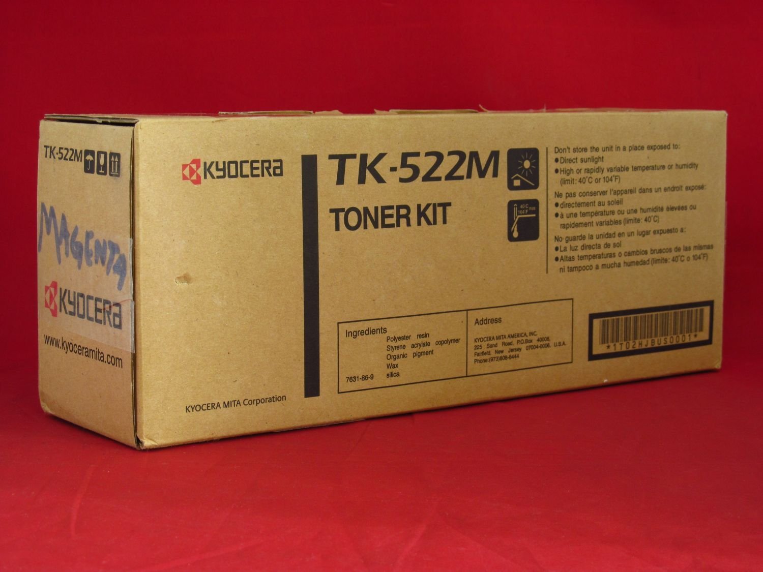 Kyocera TK-522M Magenta OEM Toner Cartridge - 4.000 Pages
