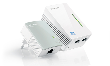 TP-LINK NP TL-WPA4220KIT 300Mbps AV500 WiFi Powerline Extender Starter Kit