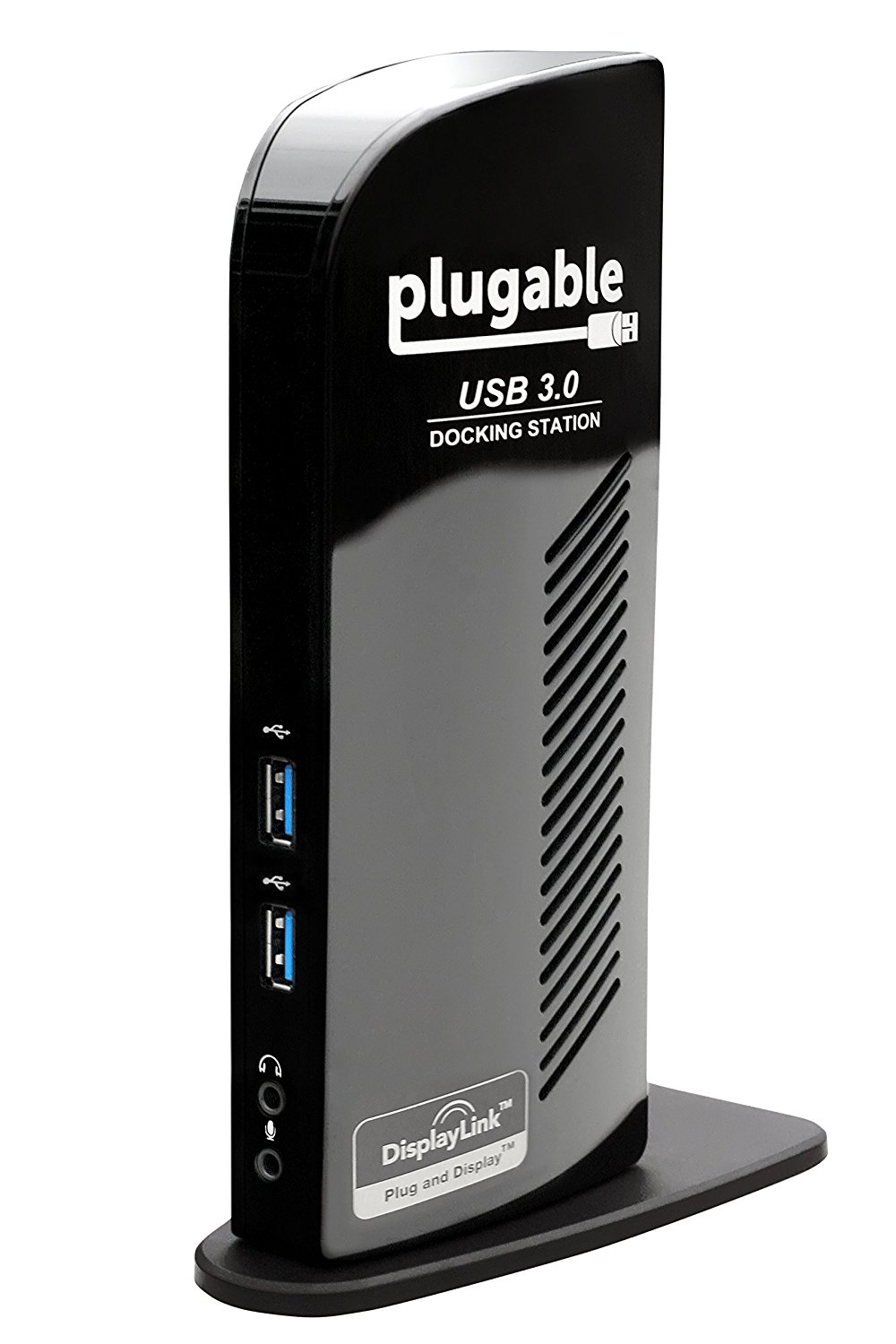 PLUGABLE USB 3.0 UNIVERSAL LAPTOP DOCKING STATION PARA WINDOWS (DUAL VIDEO HDMI Y DVI-VGA GIGABIT ETHERNET AUDIO 6 PUERTOS USB)