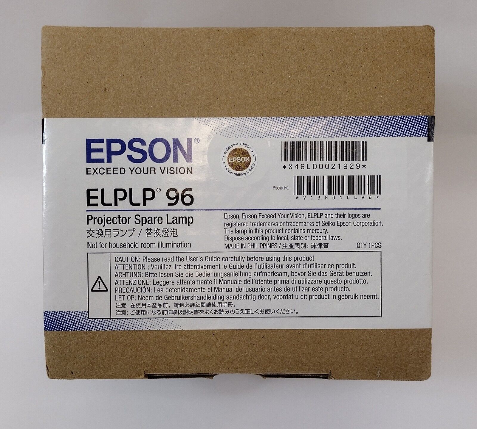 Lámpara de proyector Epson ELPLP 96/V13H010L96