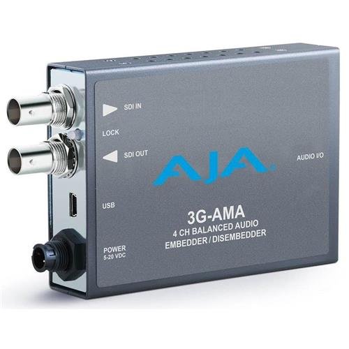AJA 3G-SDI Conversor / desensamblador de audio balanceado analógico de 4 canales