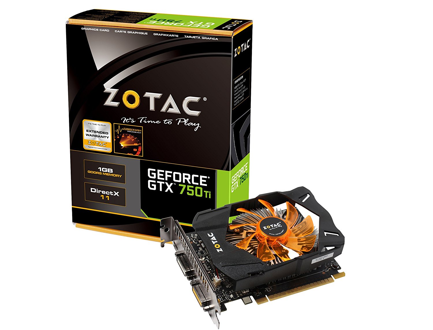 ZOTAC NVIDIA GeForce GTX 750 Ti 1GB GDDR5 2DVI/MINI HDMI VIDEO CARD (ZT-70603-10M)