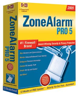 ZoneAlarm Pro 5 Firewall Software De Privacidad.