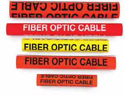 Marcador para identificación de fibra óptica 102mm ancho amarillo hasta 1" diámetro