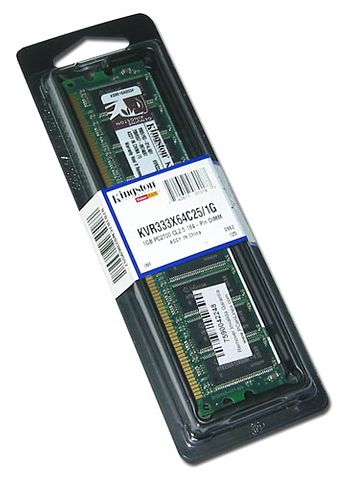 MEMORIA RAM DDR 1GB 333/PC2700 KINGSTON