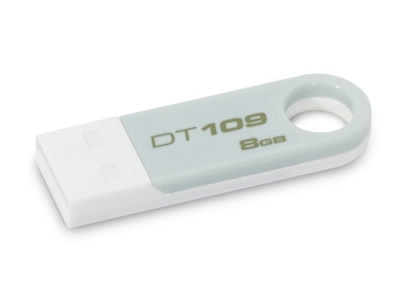 MEMORIA USB KINGSTON 8 GB DATATRAVELER 109 DT109W/8GBZ GRIS