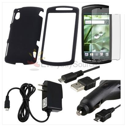 For Sony Ericsson Xperia Play Snap-on Rubber Case,Car,Home Charger,Film,Cable