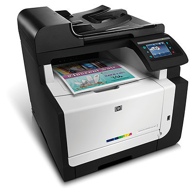 MULTIFUNCIONAL HP LASERJET CM1415FNW COLOR, 600DPI, 12/8 PPM, ADF, PANTALLA TOUCH, FAX, USB, RED ETHERNET, WIRELESS